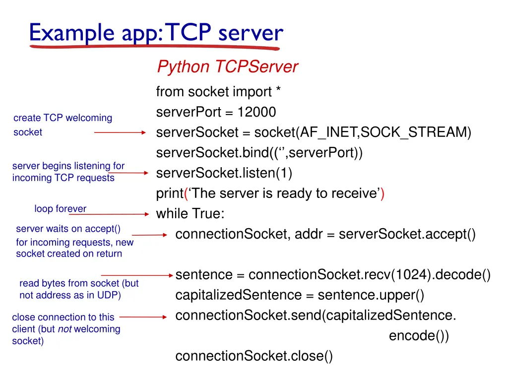 example app tcp server