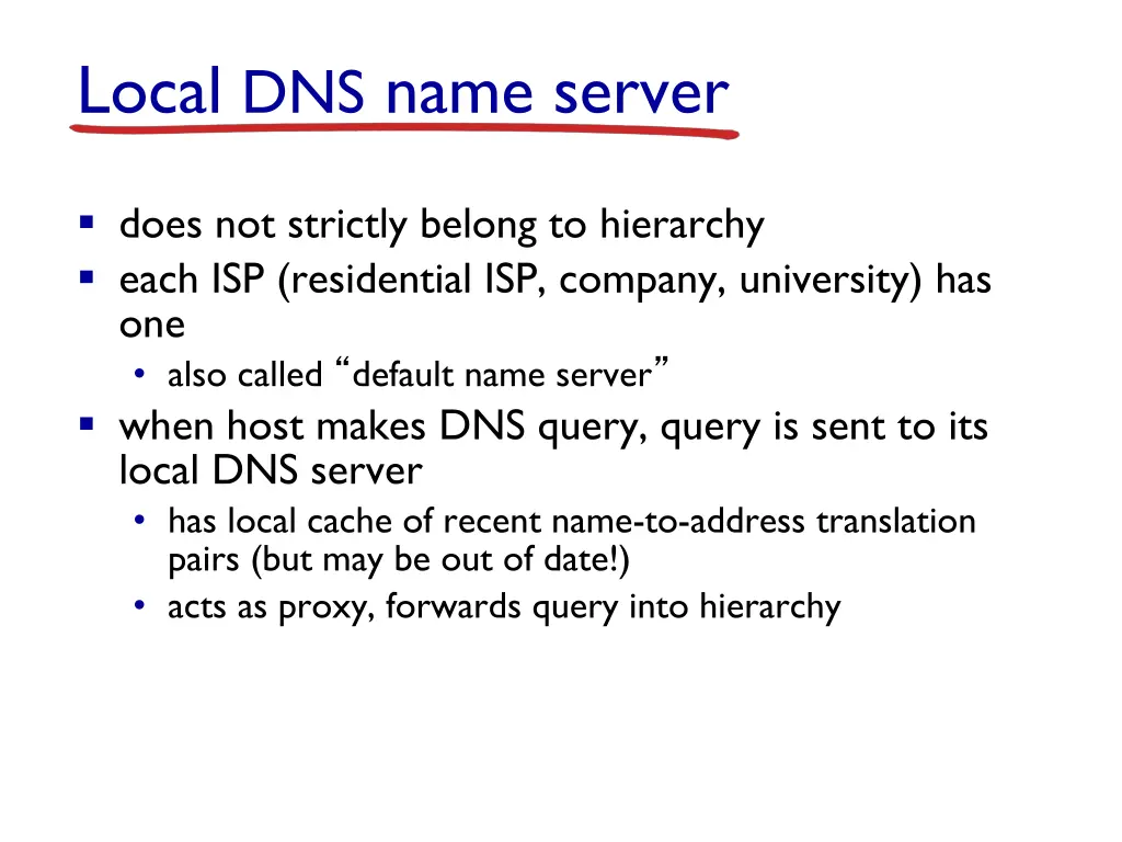 local dns name server