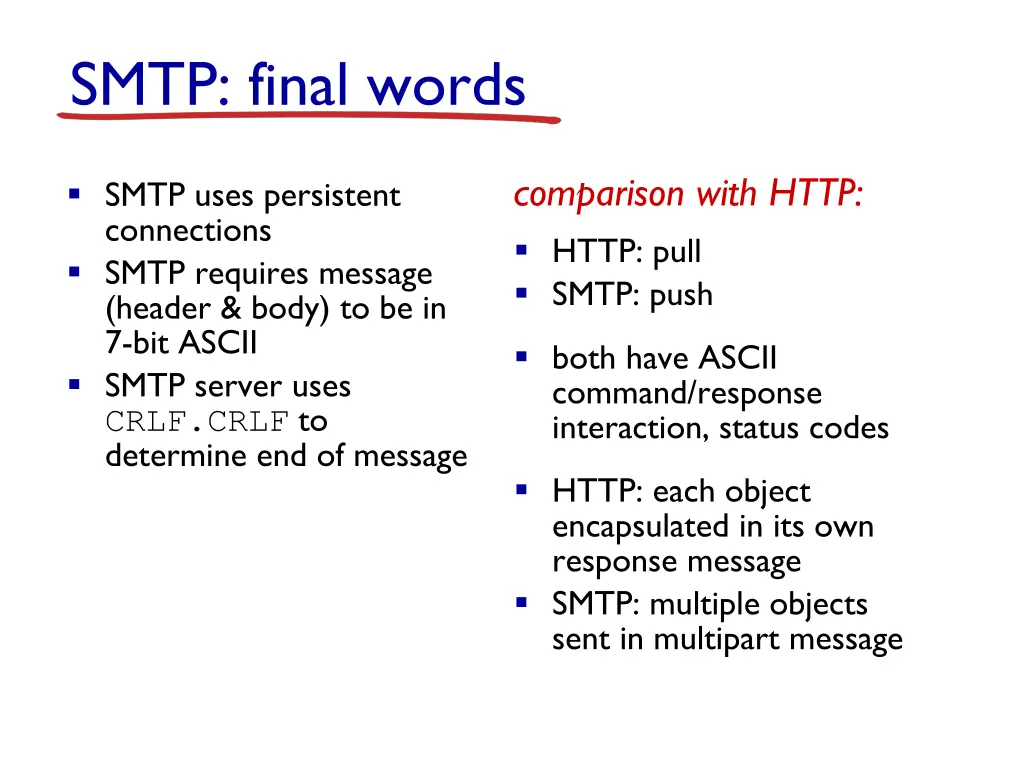 smtp final words