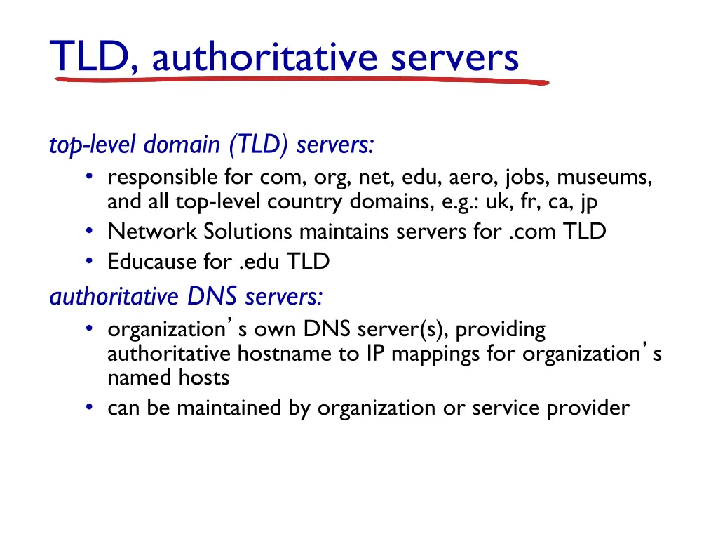 tld authoritative servers