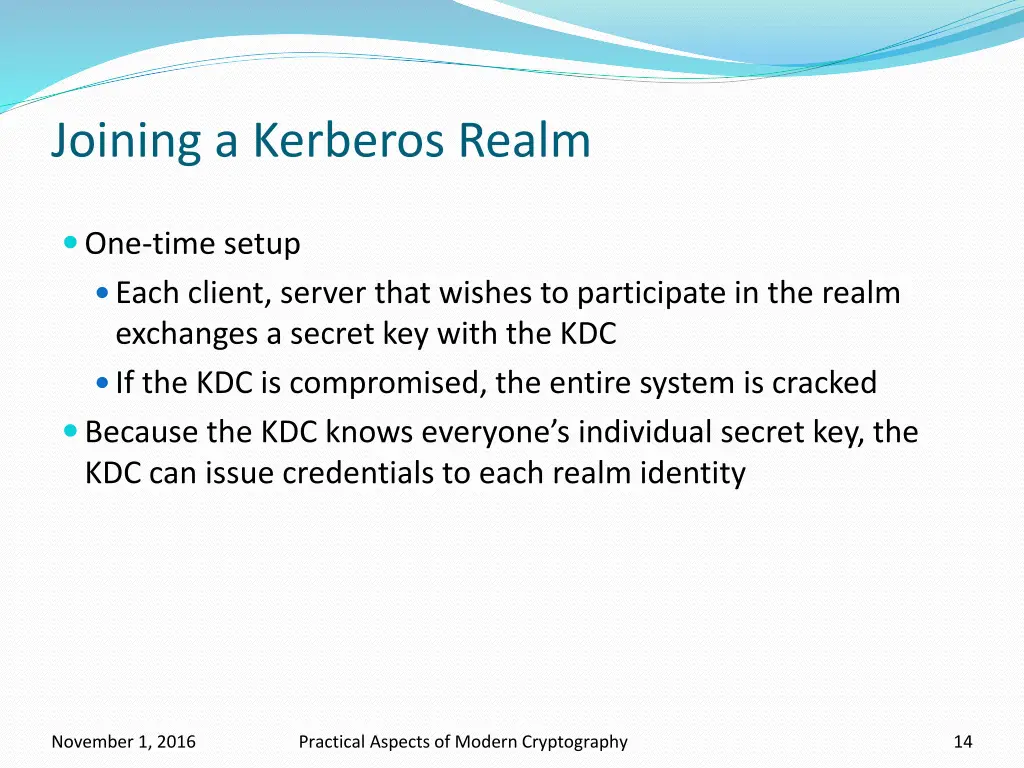 joining a kerberos realm