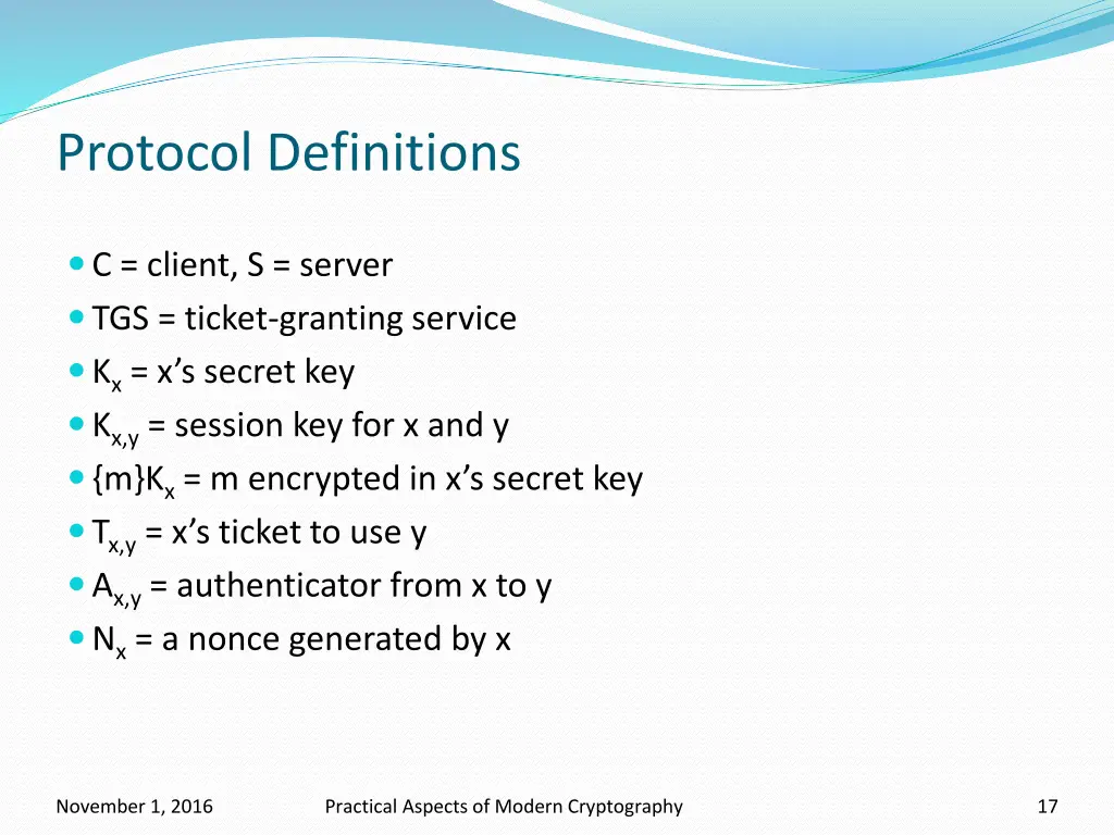 protocol definitions