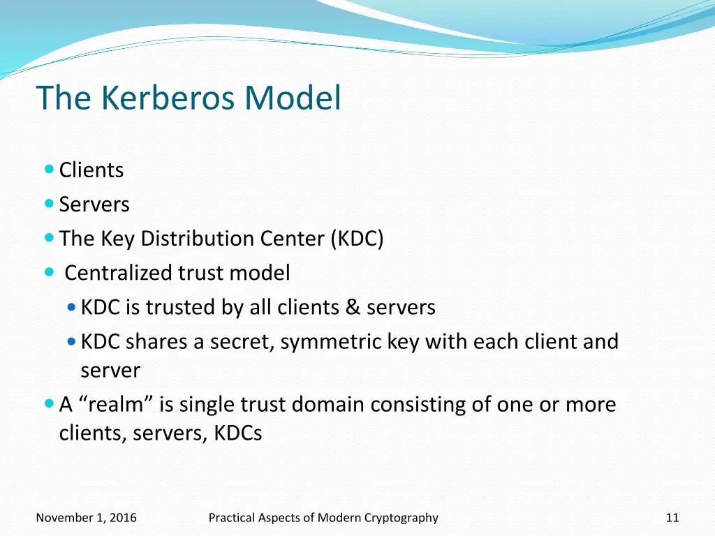 the kerberos model