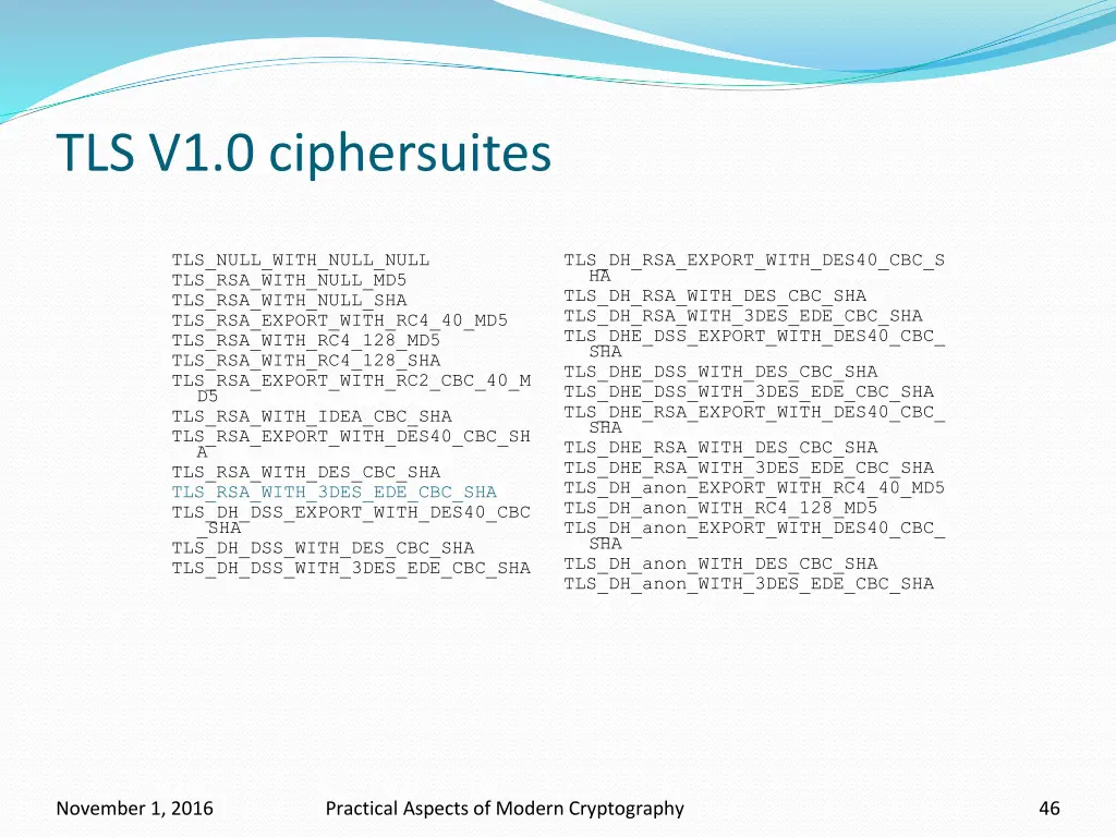 tls v1 0 ciphersuites