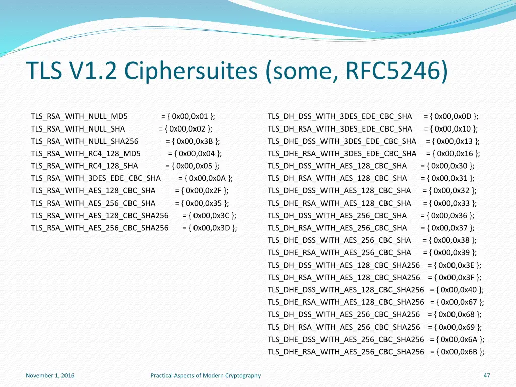 tls v1 2 ciphersuites some rfc5246