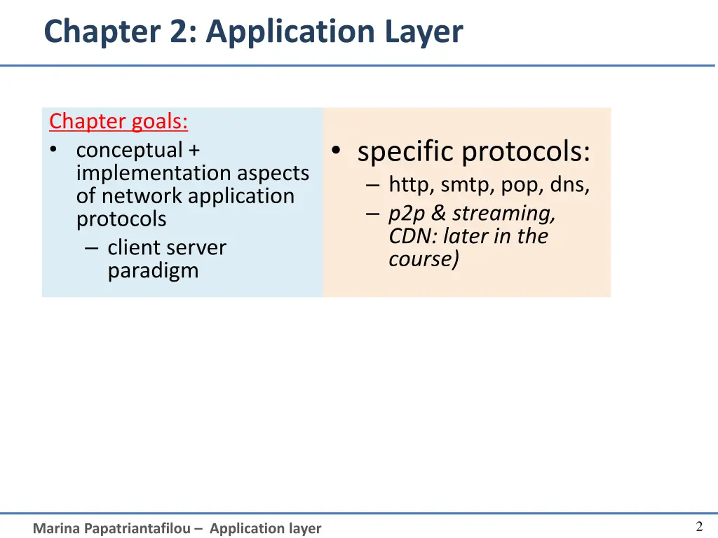 chapter 2 application layer