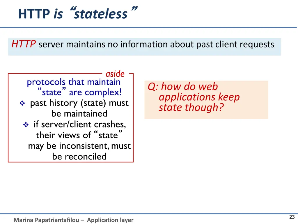 http is stateless