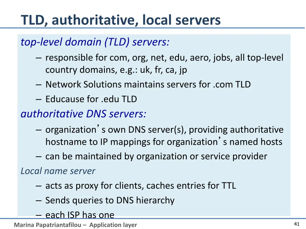 tld authoritative local servers