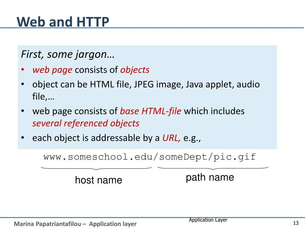 web and http