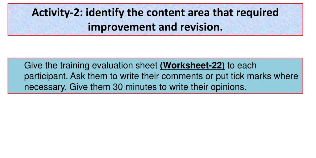 activity 2 identify the content area that