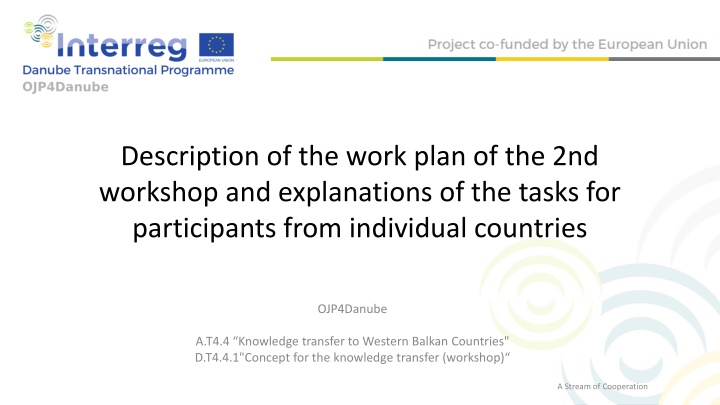 description of the work plan of the 2nd workshop