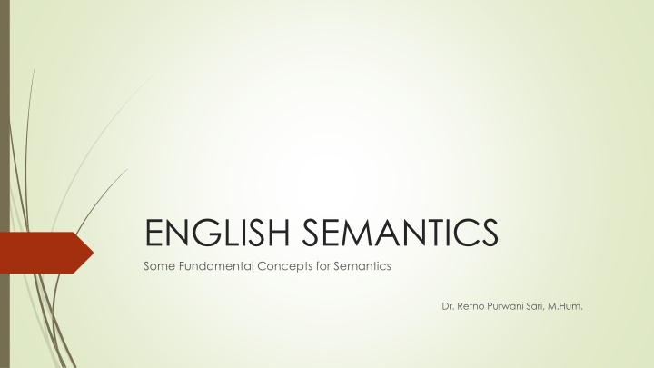 english semantics some fundamental concepts