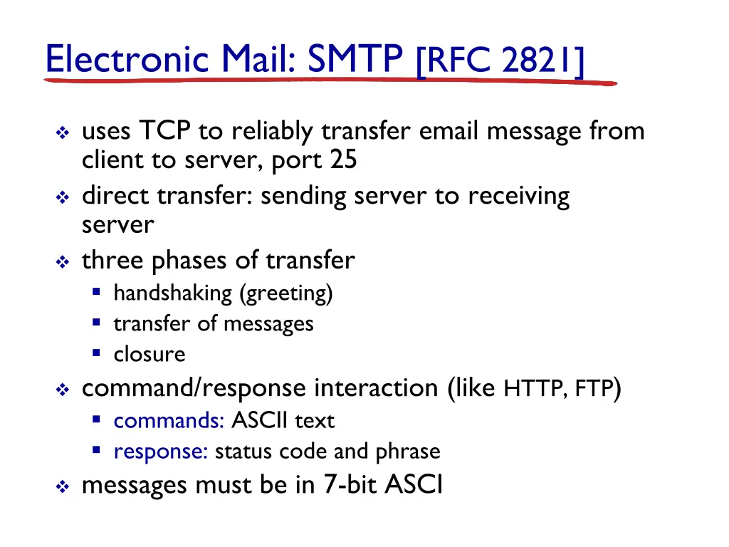 electronic mail smtp rfc 2821