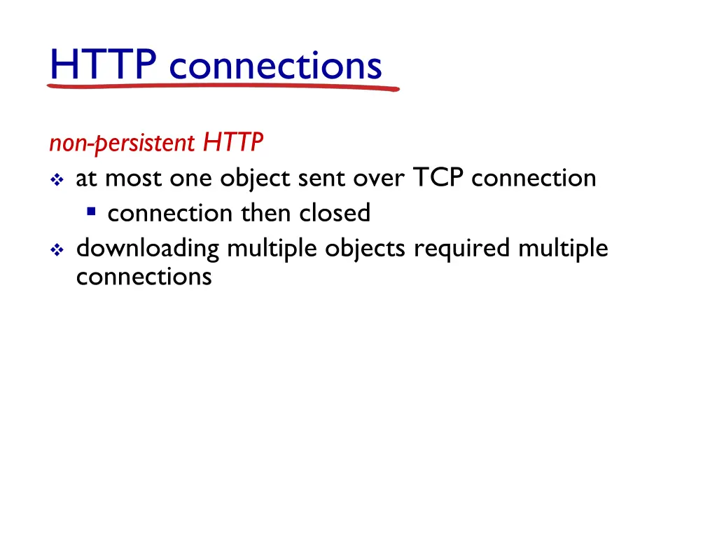 http connections