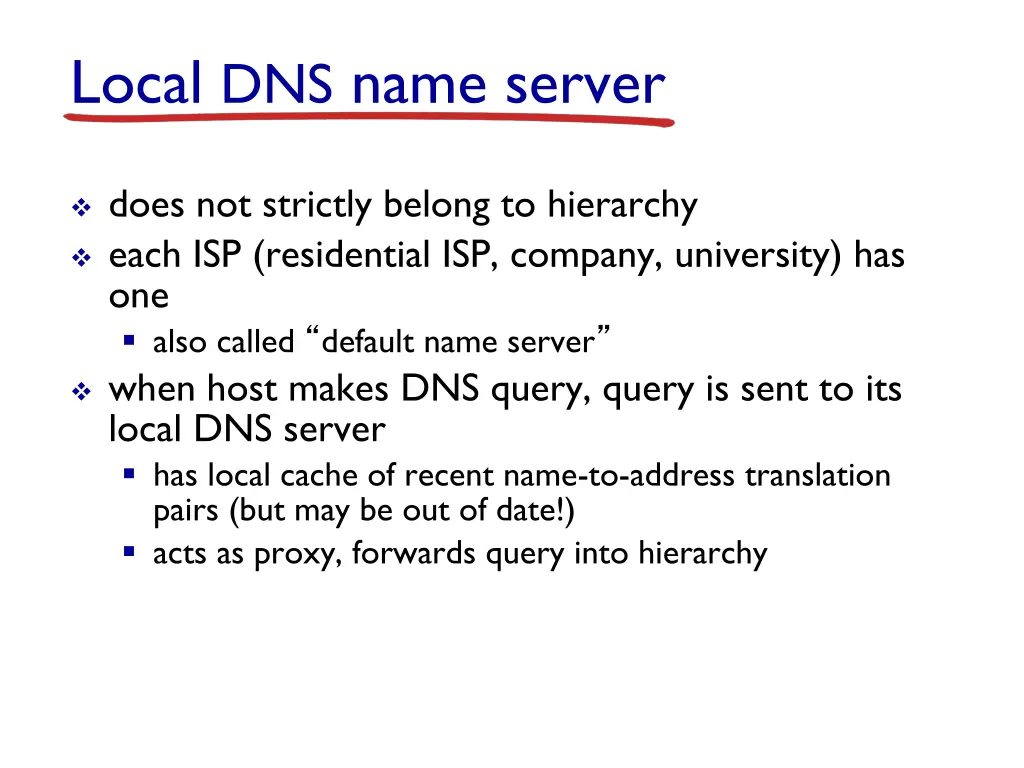 local dns name server