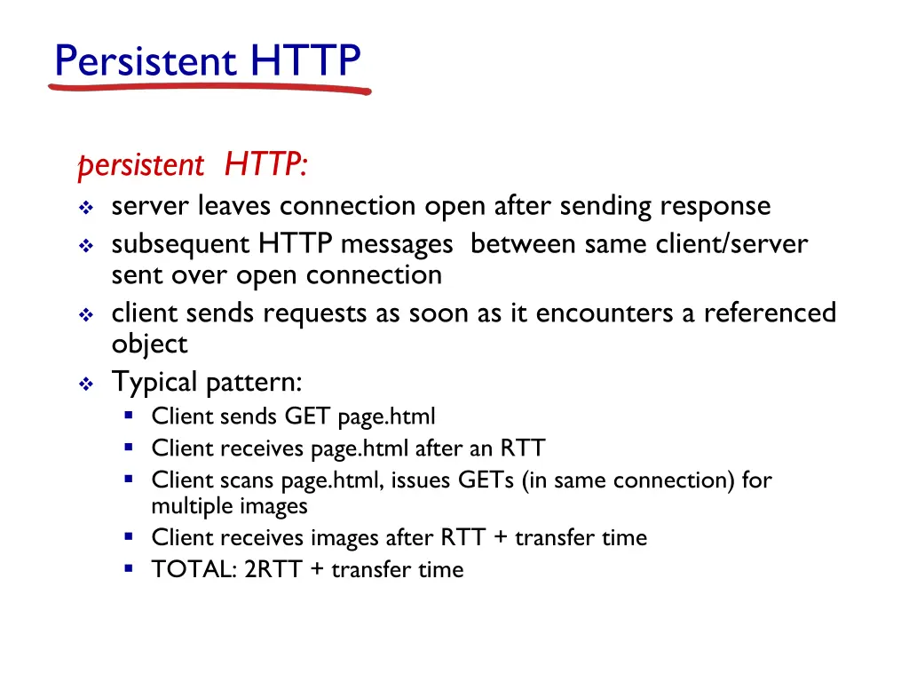 persistent http