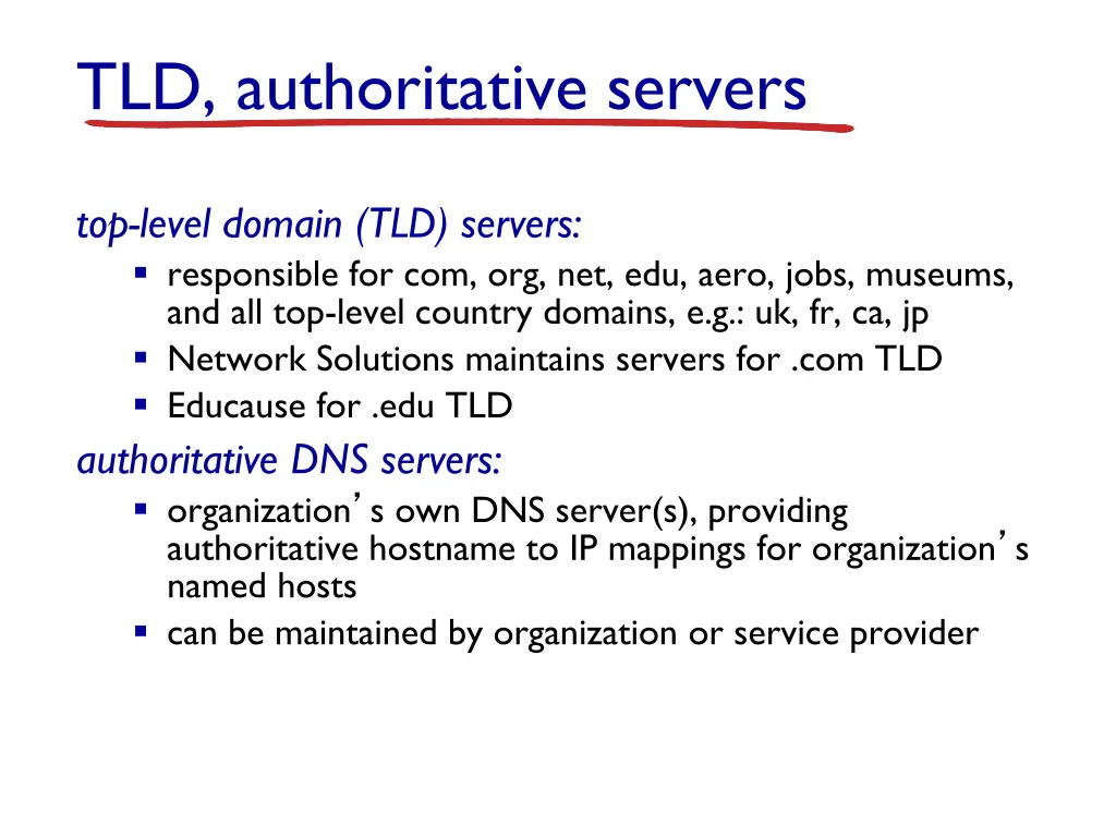 tld authoritative servers