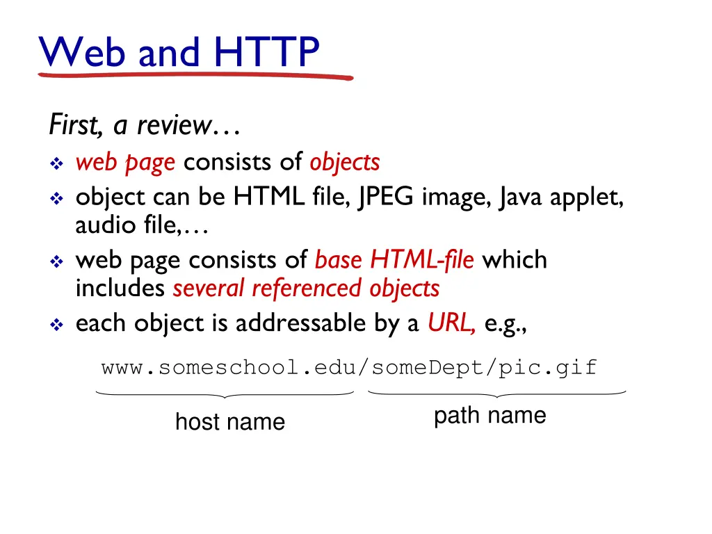 web and http