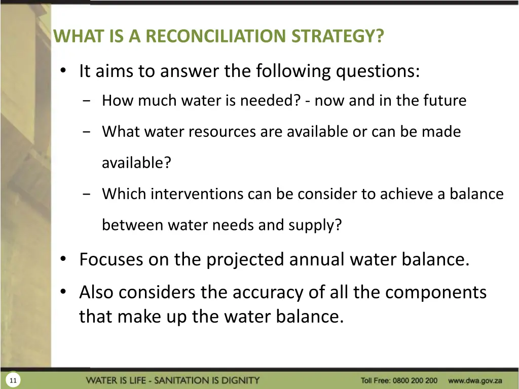 what is a reconciliation strategy 1