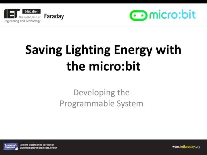 saving lighting energy with the micro bit