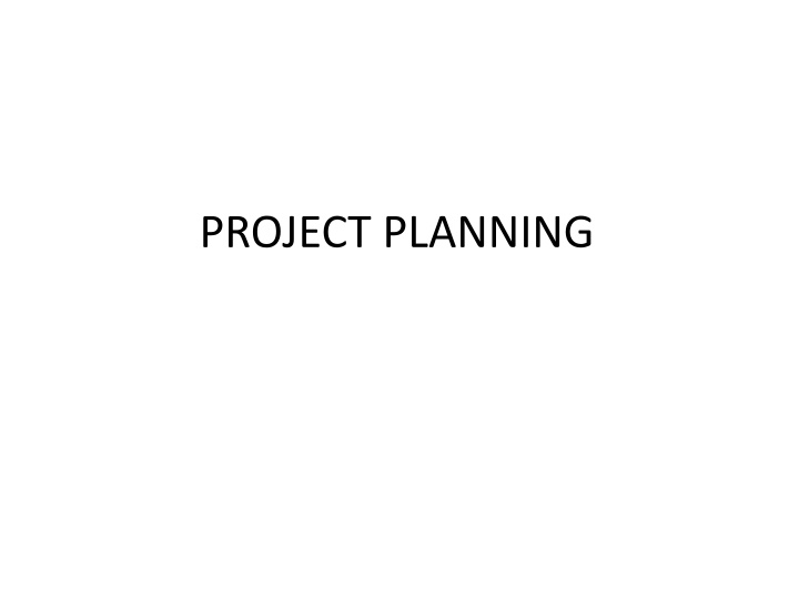 project planning