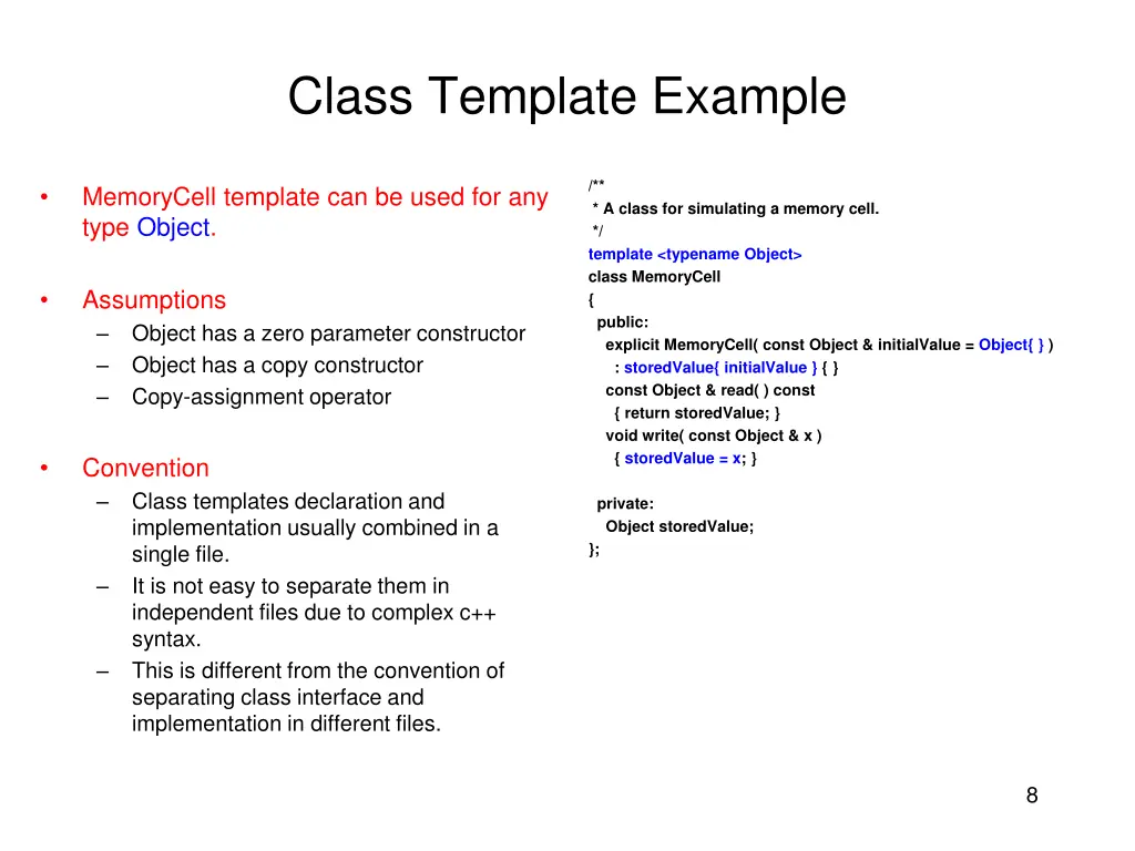 class template example