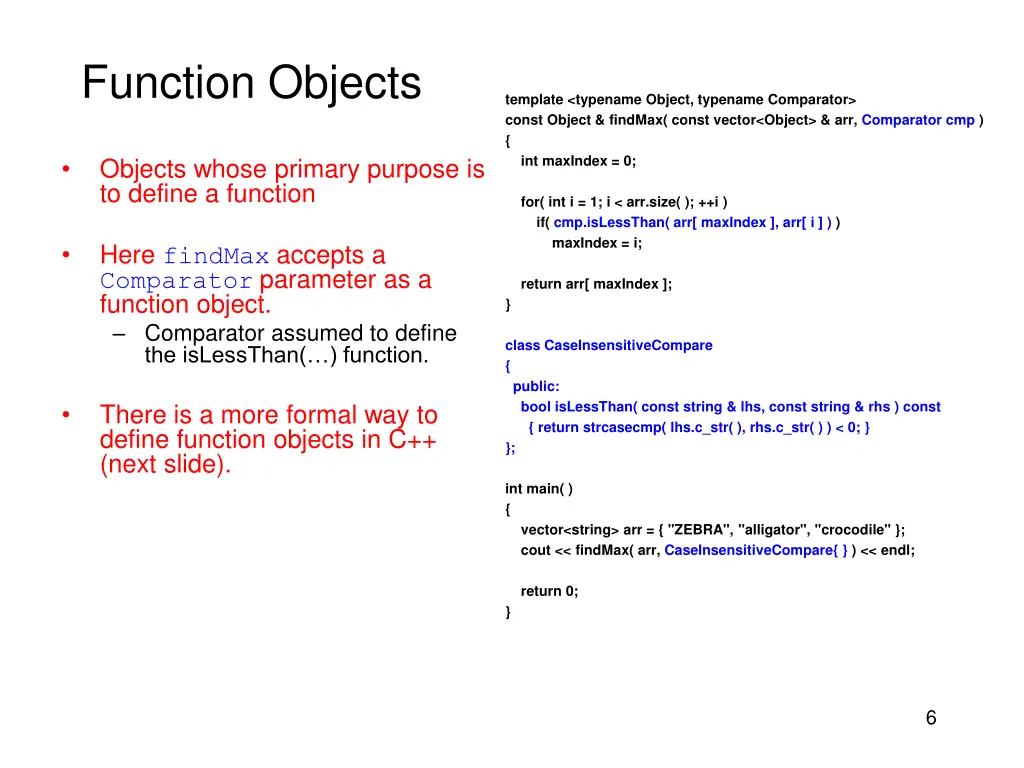 function objects