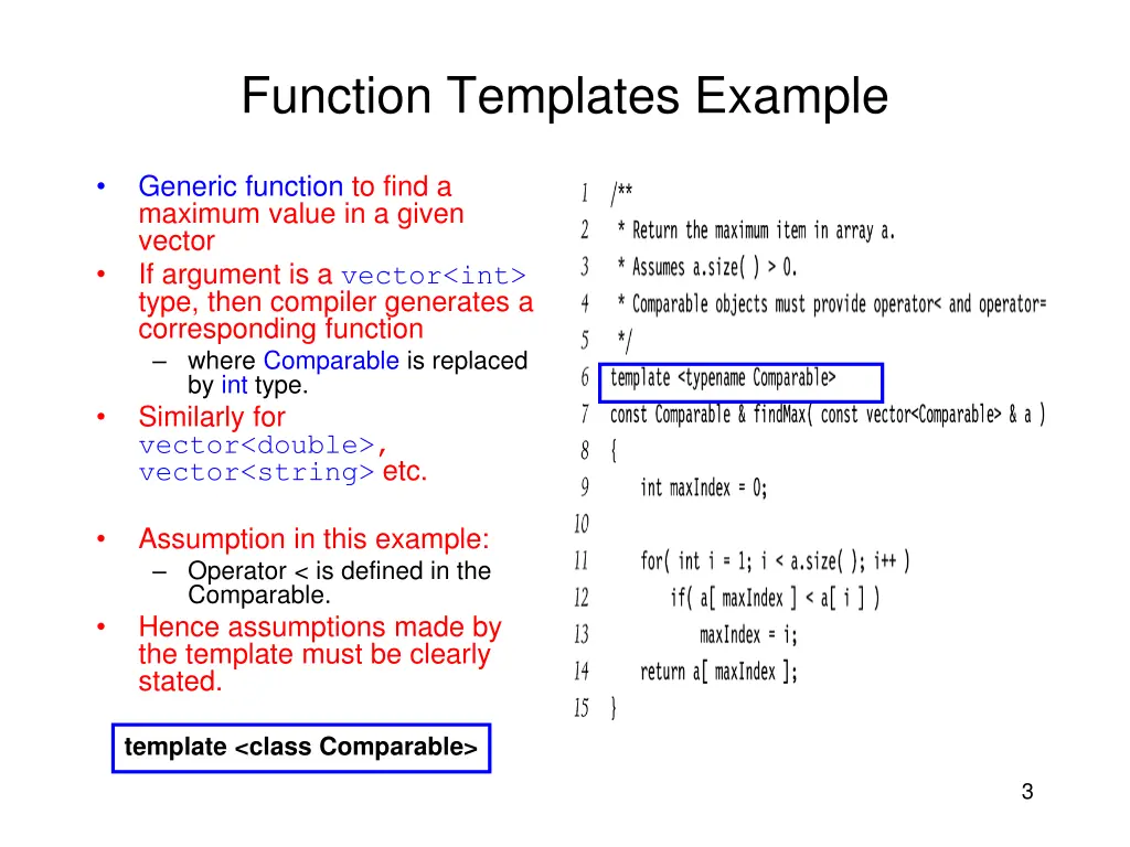 function templates example