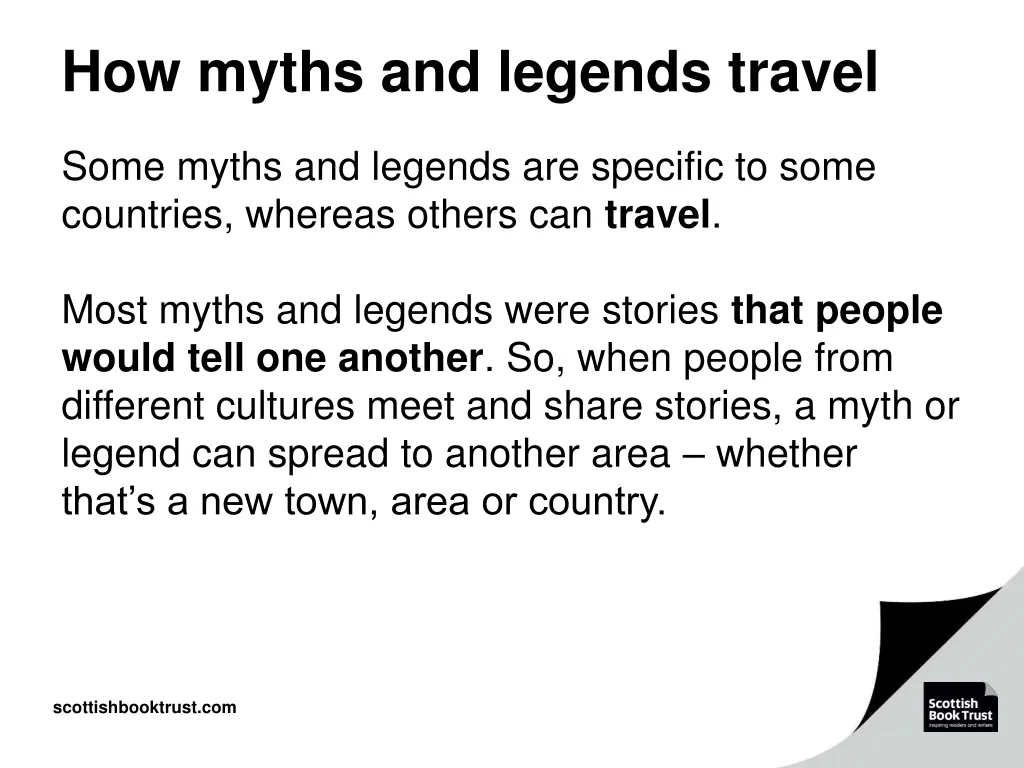 how myths and legends travel