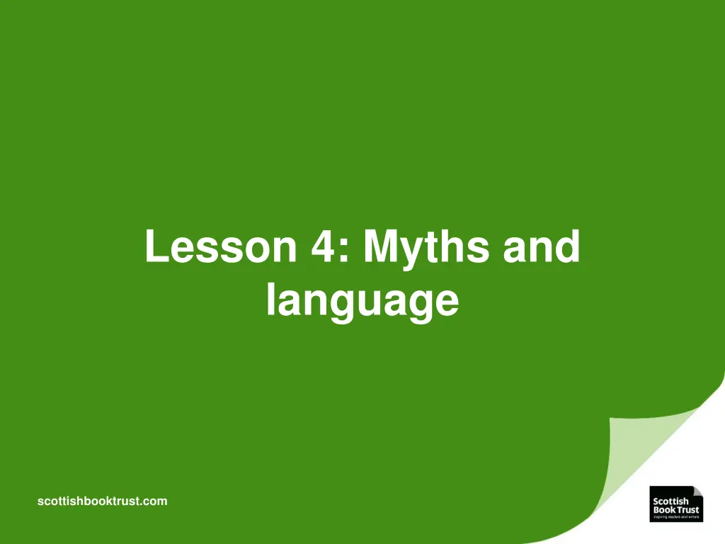 lesson 4 myths and language