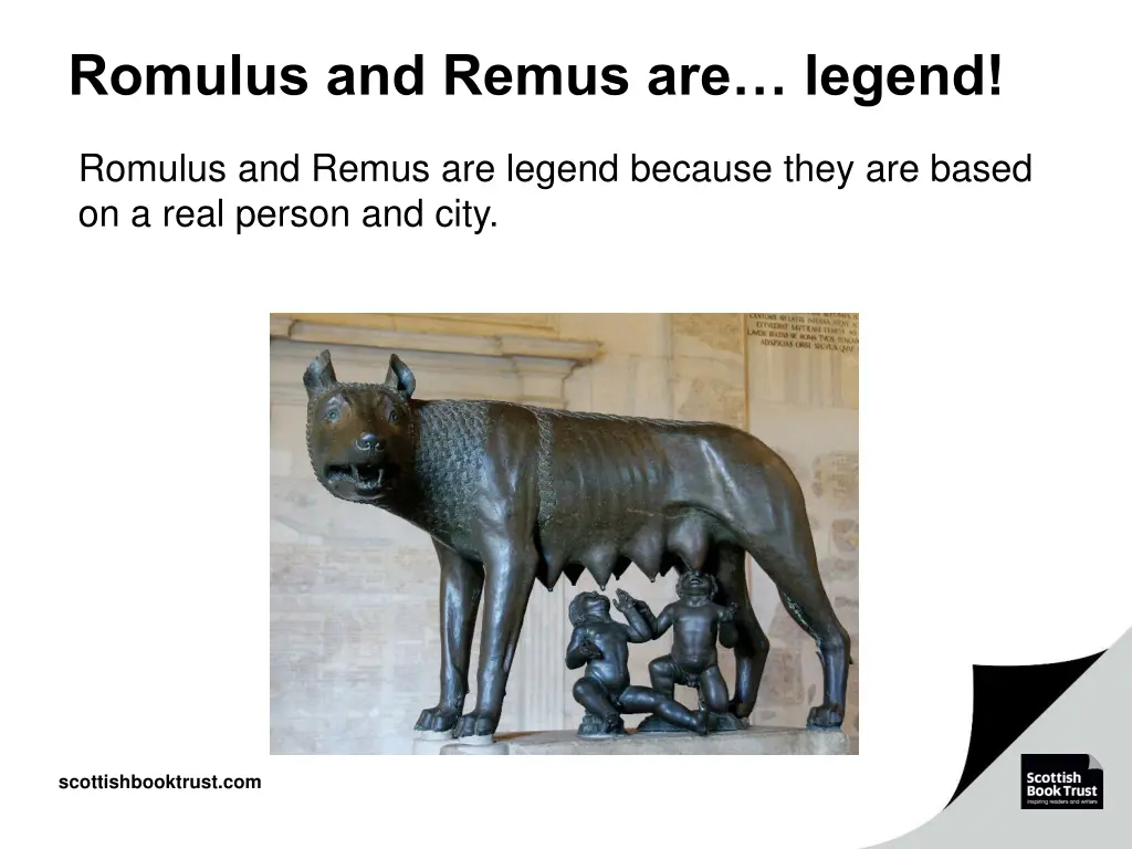 romulus and remus are legend