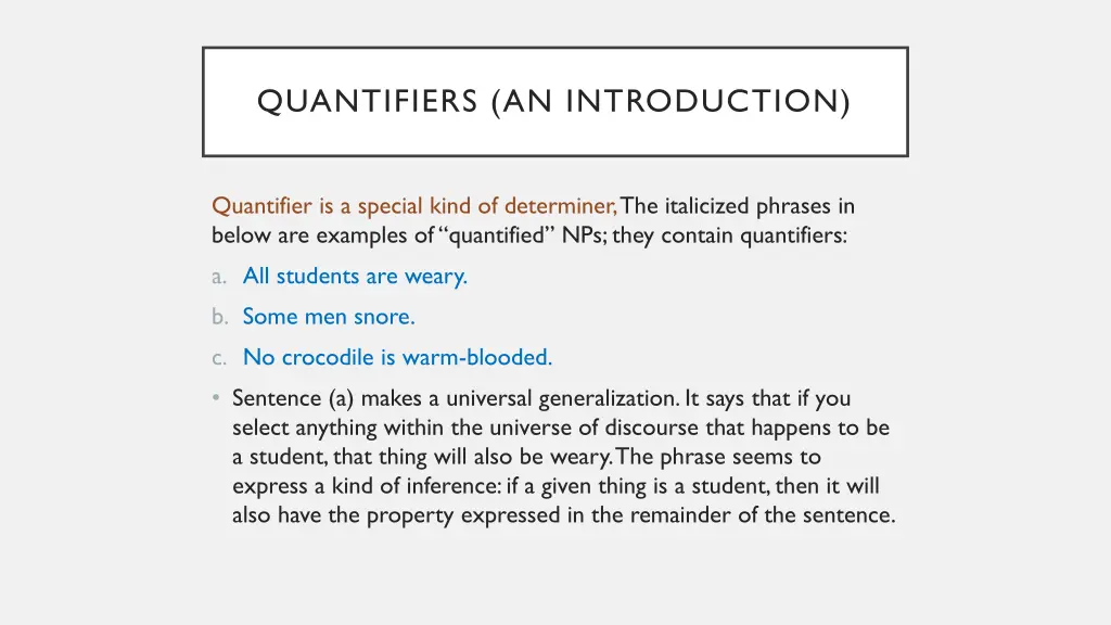 quantifiers an introduction