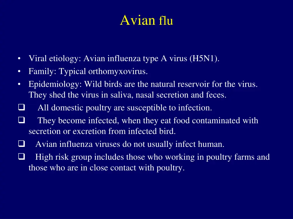 avian flu