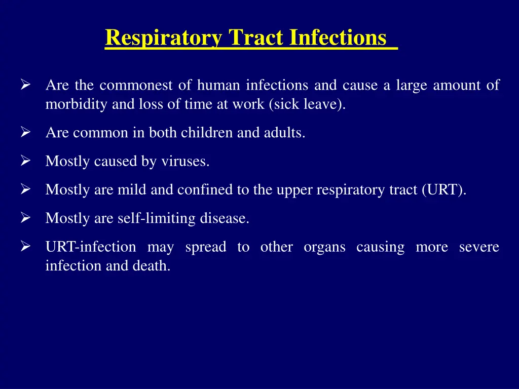 respiratory tract infections