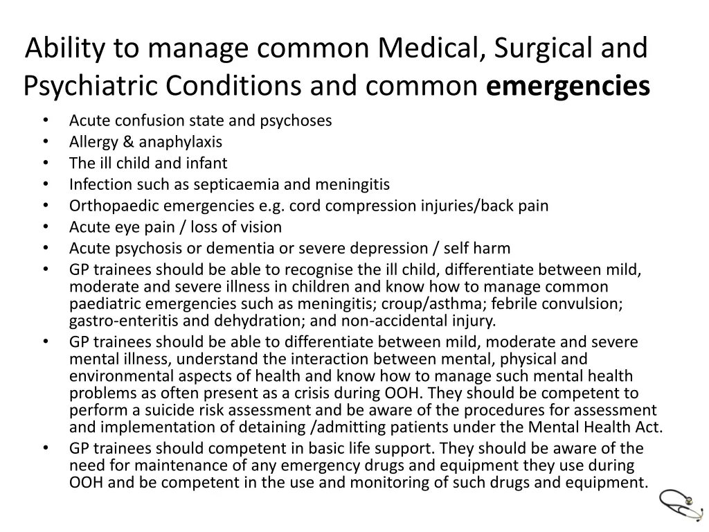 ability to manage common medical surgical 2