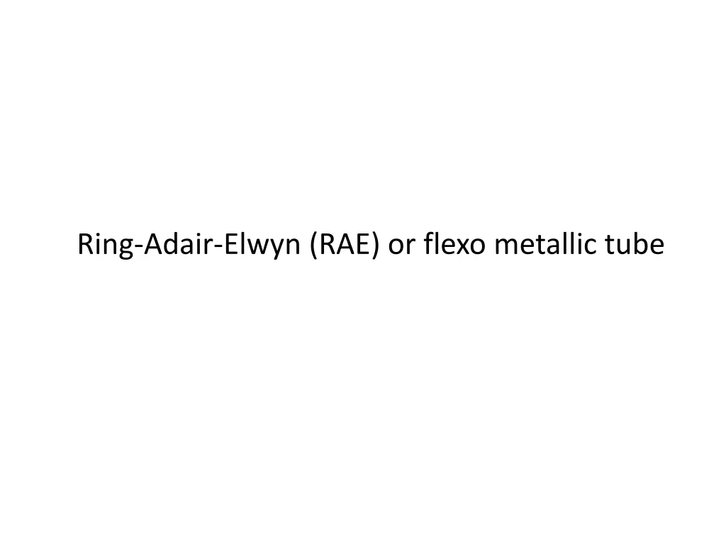 ring adair elwyn rae or flexo metallic tube