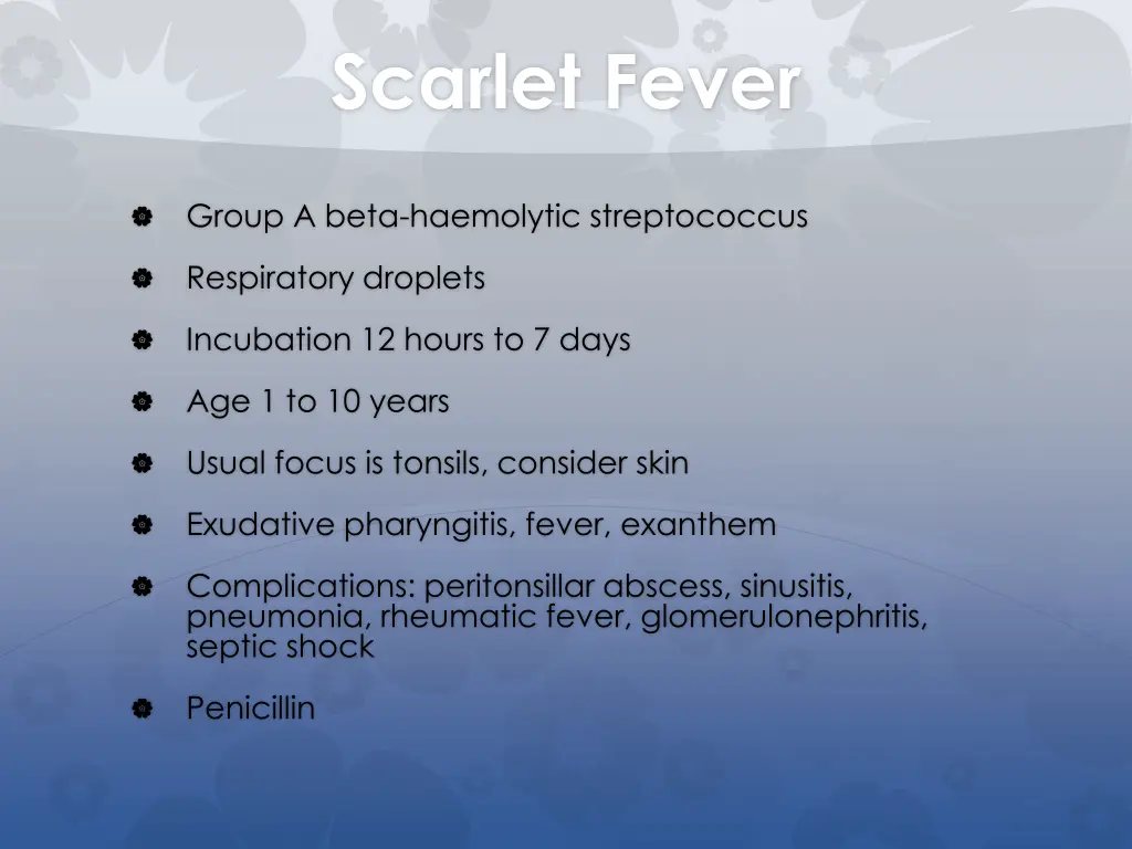 scarlet fever