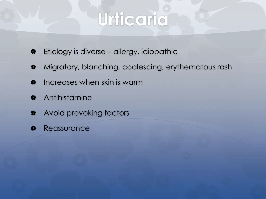 urticaria