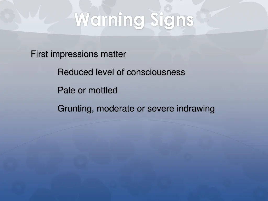 warning signs