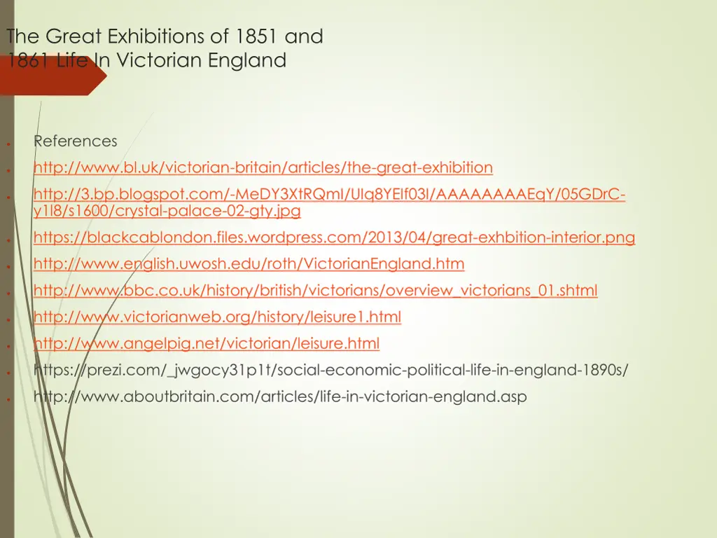 the great exhibitions of 1851 and 1861 life