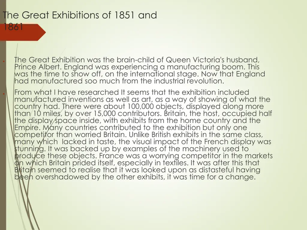 the great exhibitions of 1851 and 1861