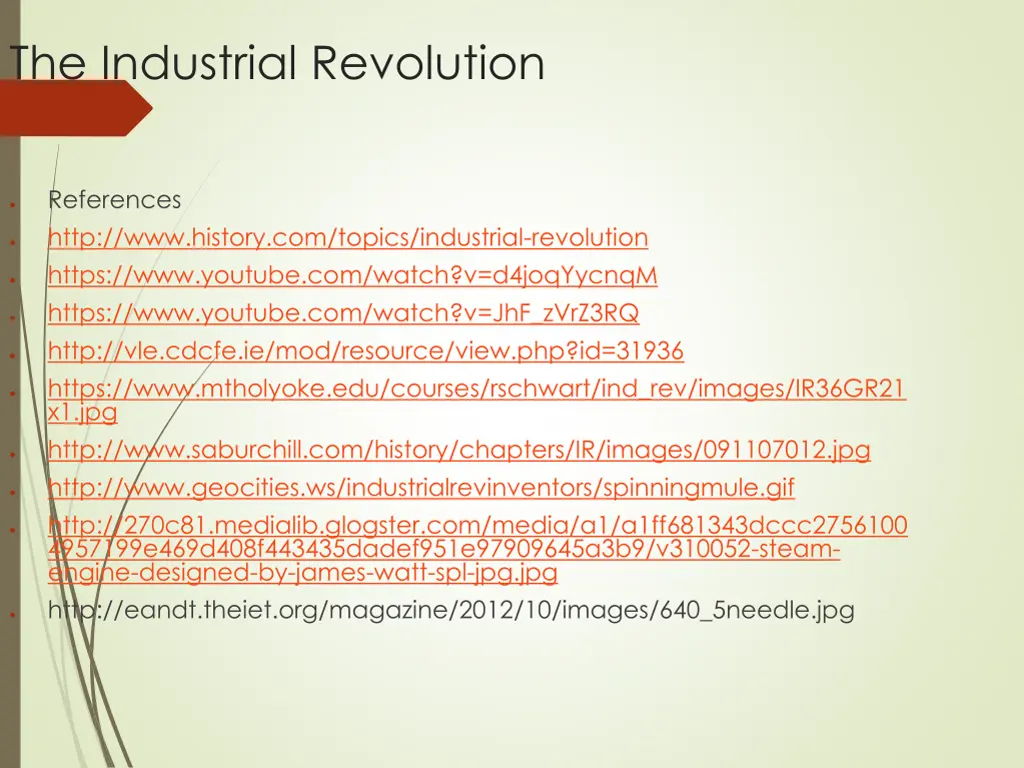 the industrial revolution 5