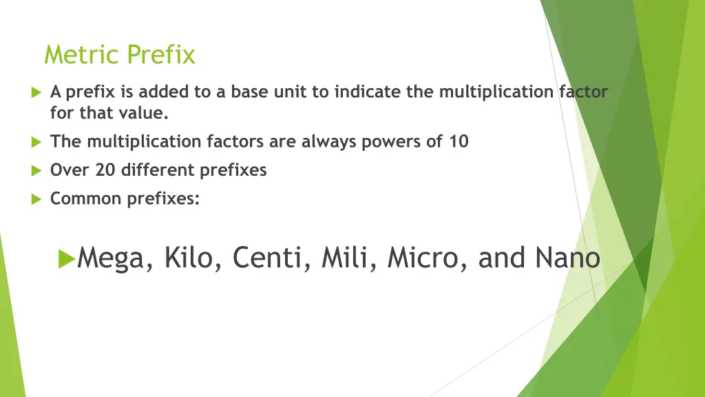 metric prefix