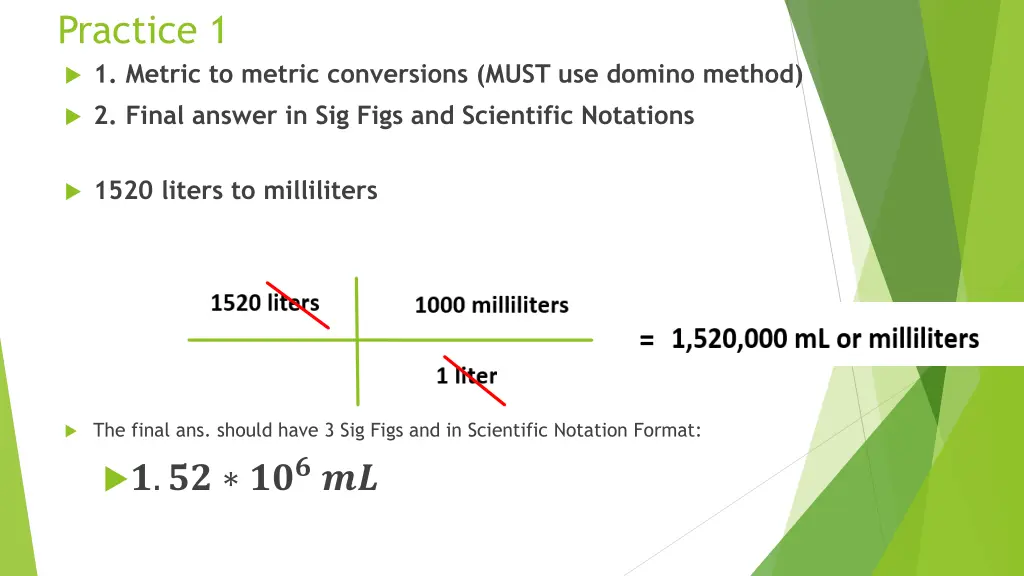 practice 1 1 metric to metric conversions must