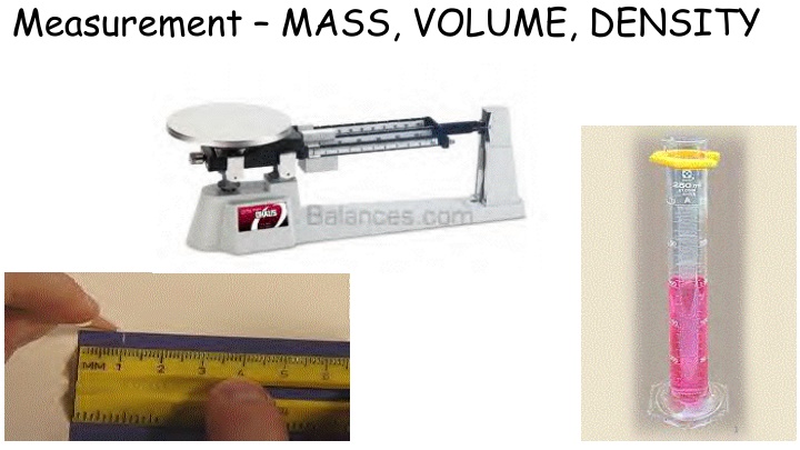 measurement mass volume density