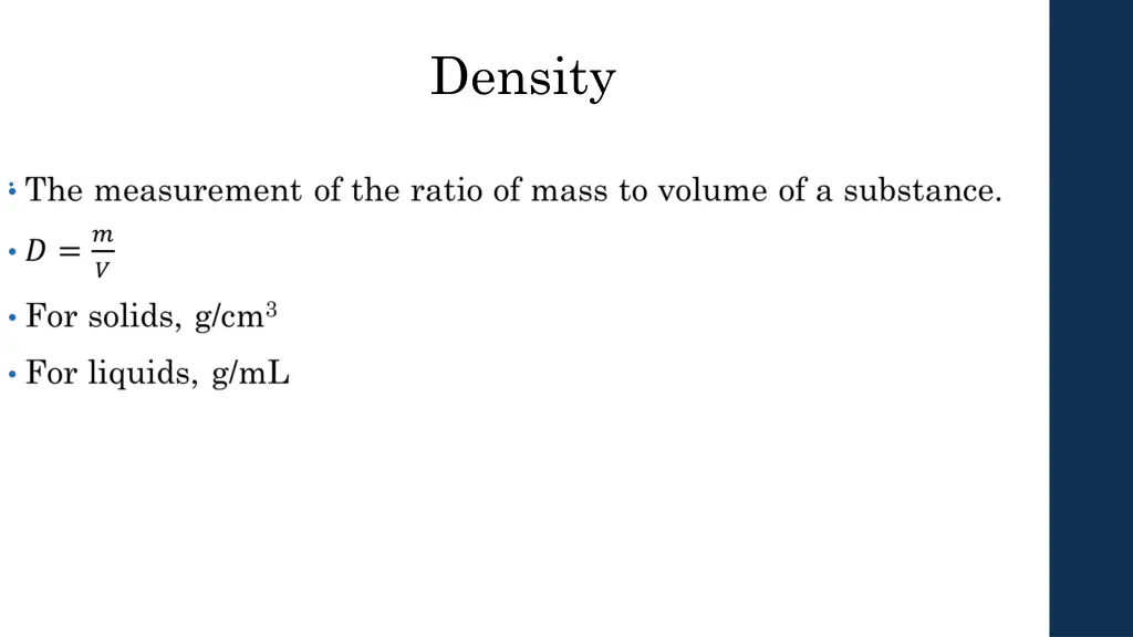 density