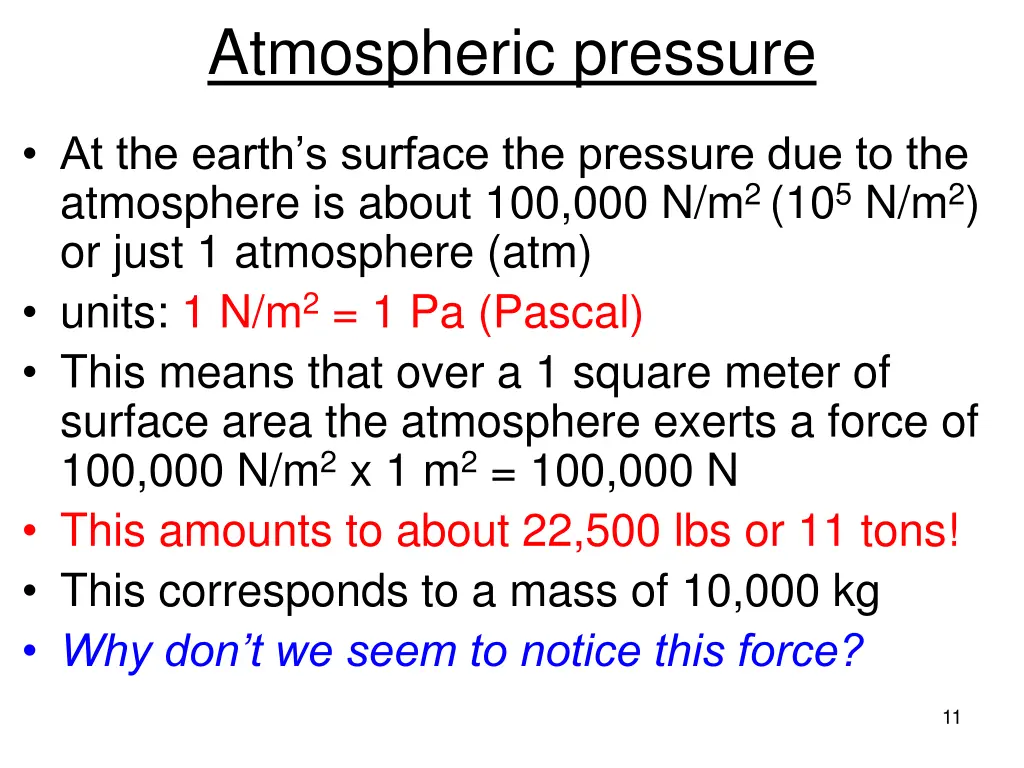 atmospheric pressure