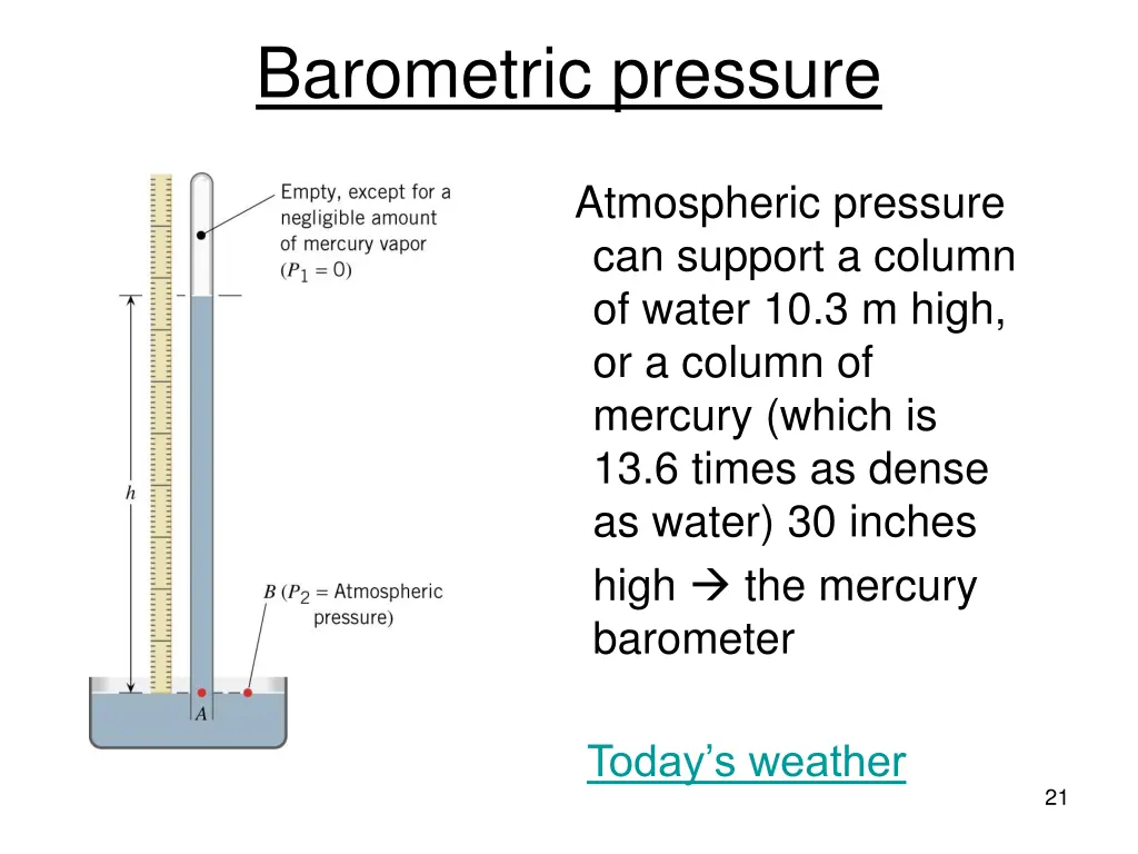 barometric pressure