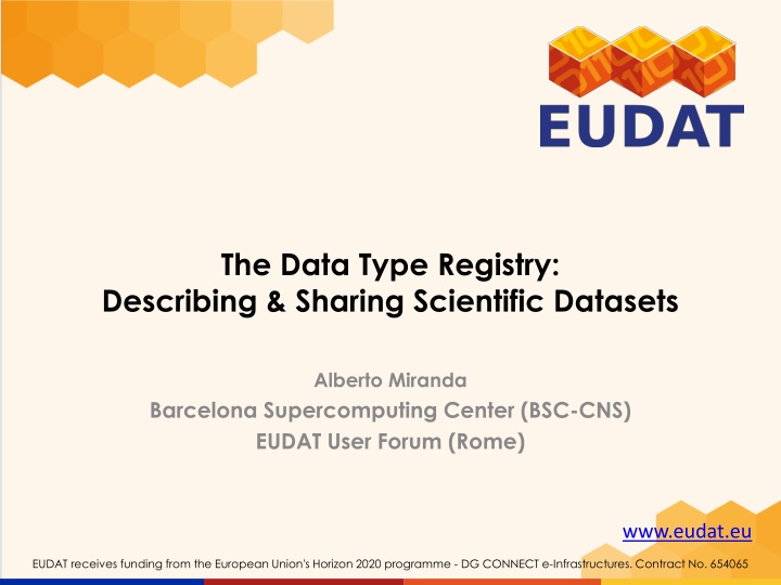 the data type registry describing sharing