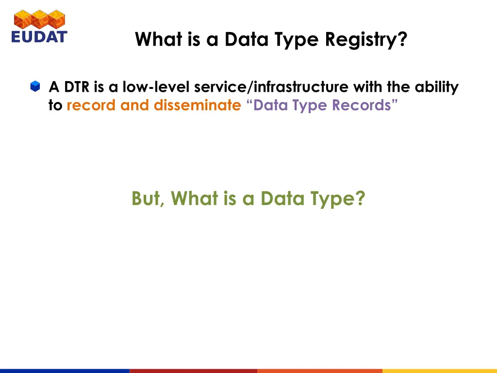 what is a data type registry 1